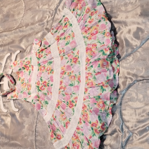 Tommy Bahama Girls Flower Sundress w/Headband - PNK/PUR/WH (Sz 4T) - New w/Tags! - Picture 3 of 10